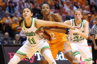 No. 9 Lady Vols fall to No. 2 Notre Dame, 77-67.